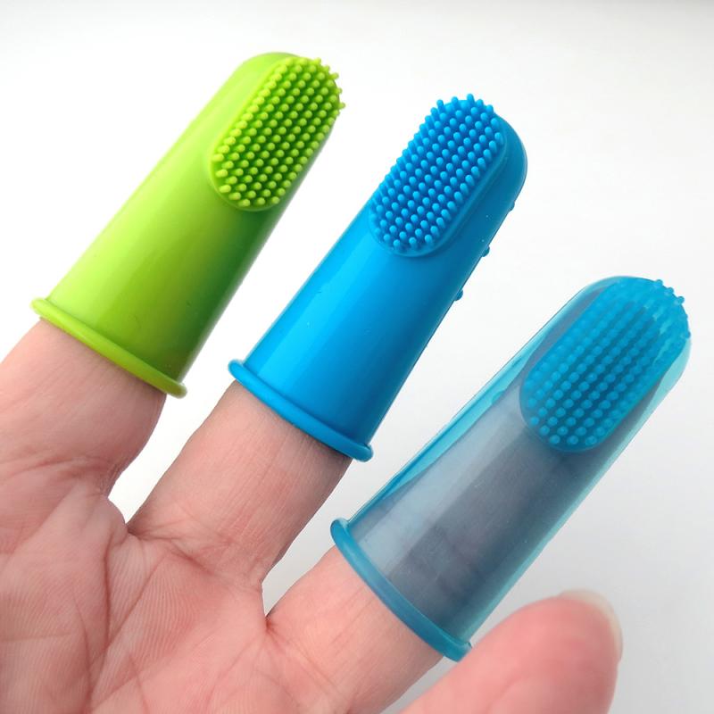 Natural Silicone Finger Toothbrush for Pets