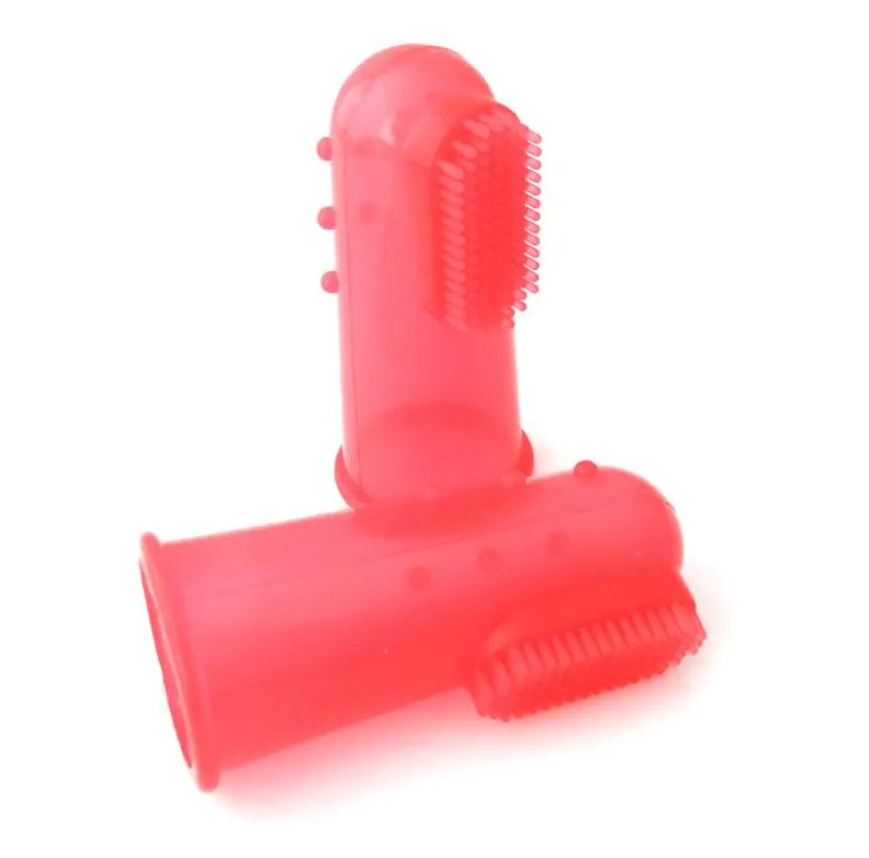 Natural Silicone Finger Toothbrush for Pets