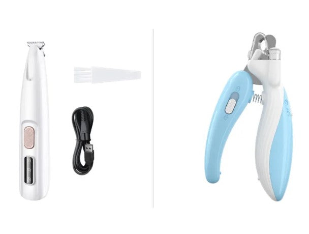 Pet Paw Trimmer with LED Light – Precise, Quiet & Waterproof