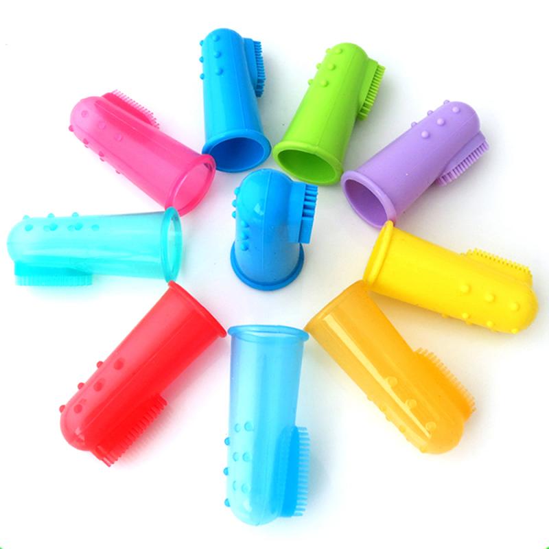 Natural Silicone Finger Toothbrush for Pets