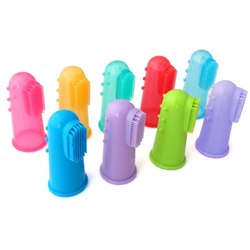Natural Silicone Finger Toothbrush for Pets