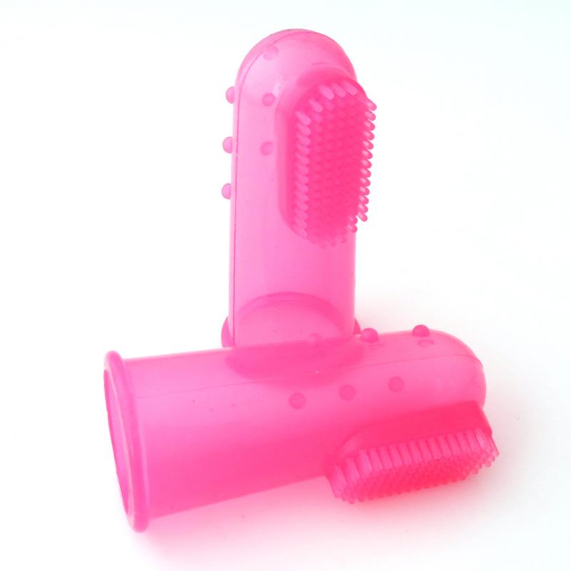 Natural Silicone Finger Toothbrush for Pets