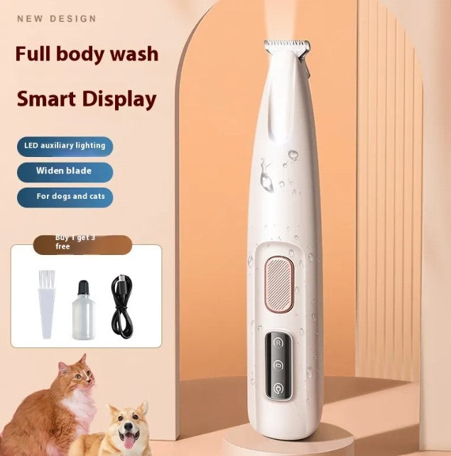 Pet Paw Trimmer with LED Light – Precise, Quiet & Waterproof